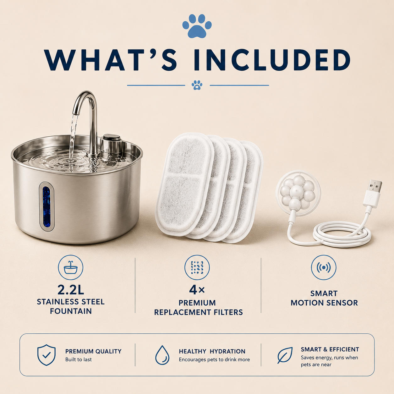 Sipurrs Cat Fountain - 2.2L